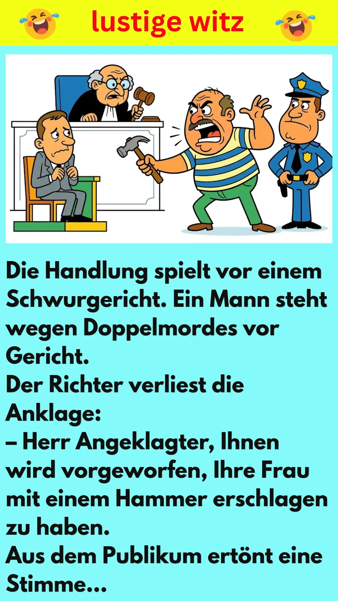 WITZE ÜBER EIN GERICHT