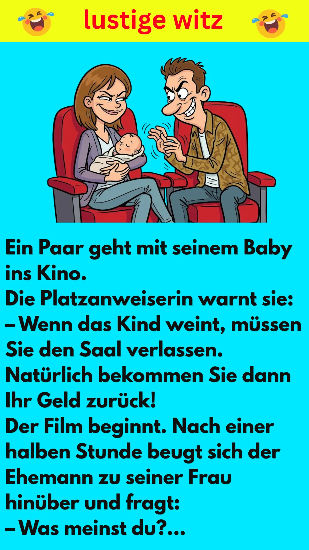 WITZ ÜBER EIN BABY IM KINO