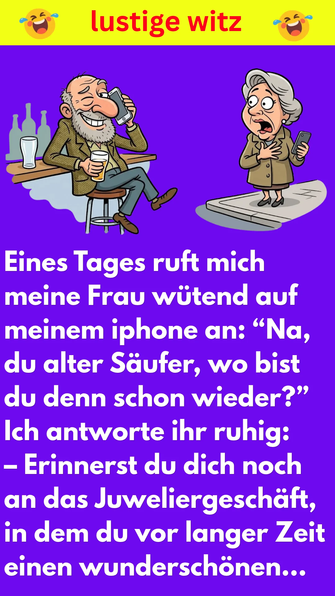 WITZE ÜBER ALTE SCHURKEN