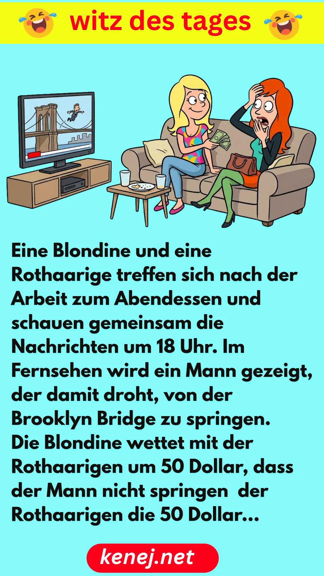 Die Blondine und die Rothaarige