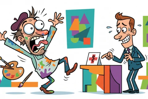Der Maler und der Galerieleiter