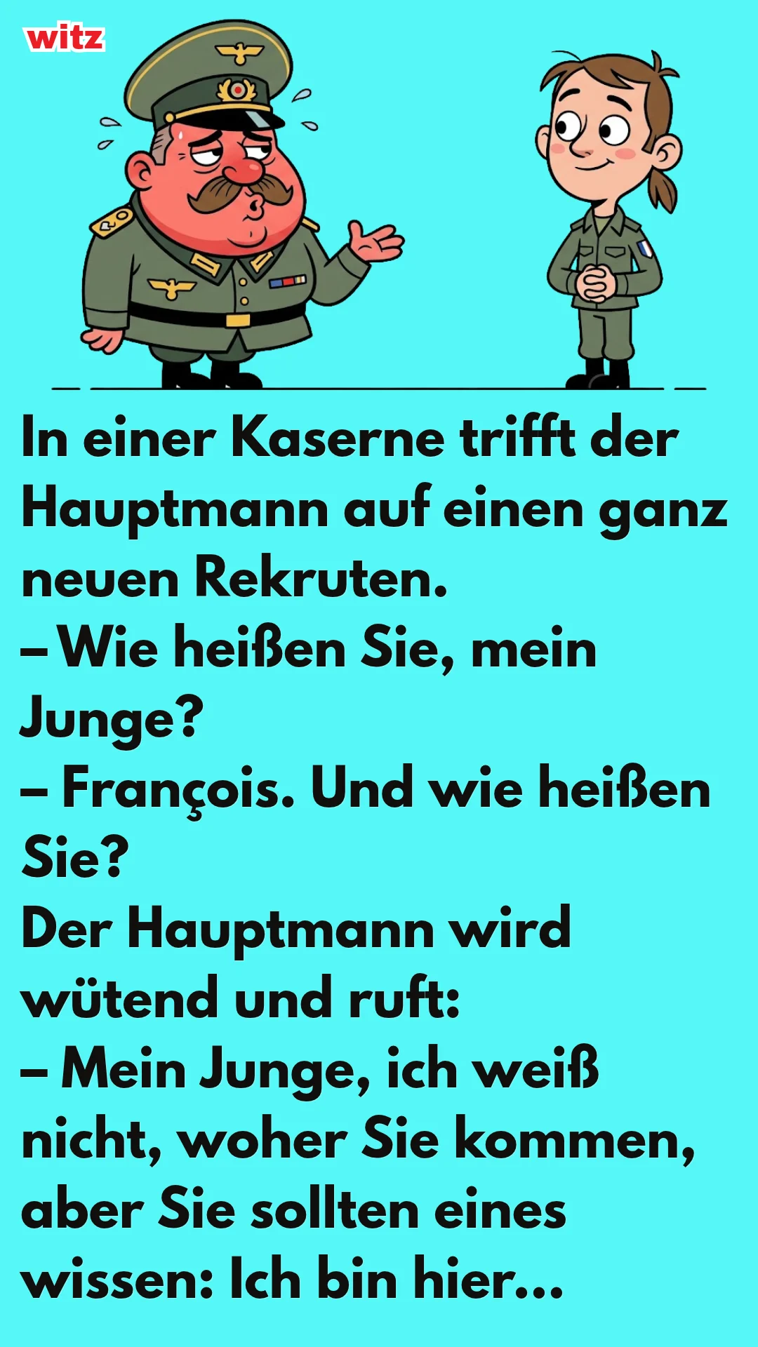 JA, MEIN HAUPTMANN!