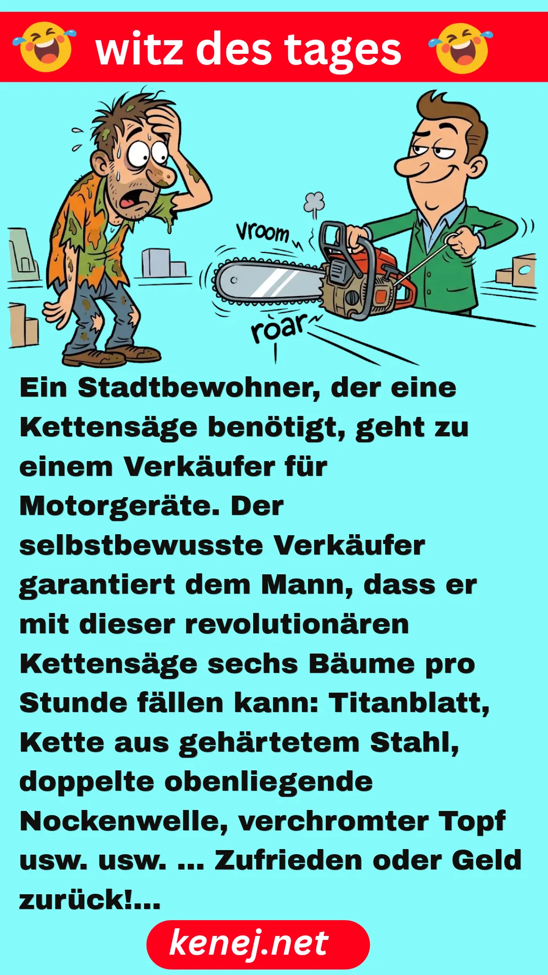 WITZ ÜBER EINEN STÄDTER AUF DEM LAND