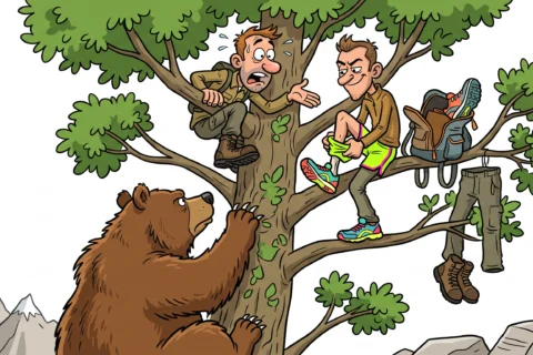 DER BÄR UND DIE SPORTSCHUHE