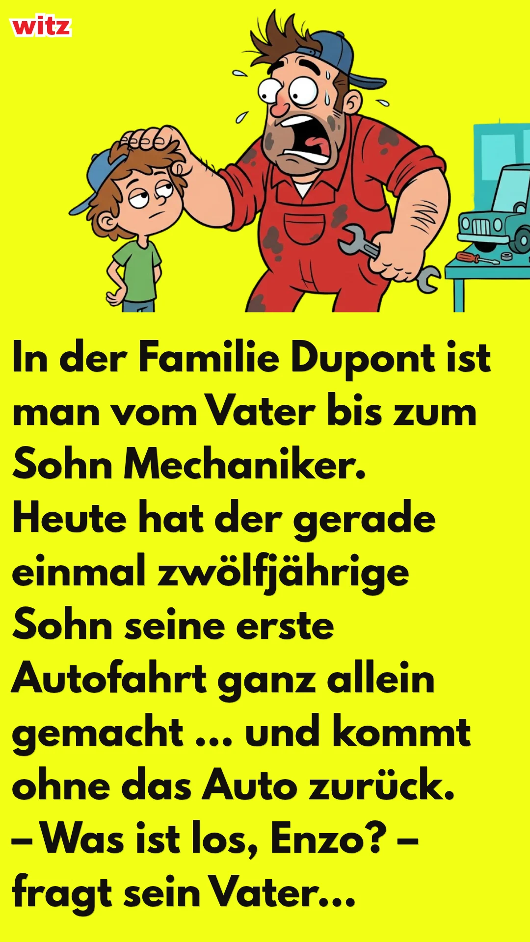 WITZ ÜBER Mein kleiner Champion