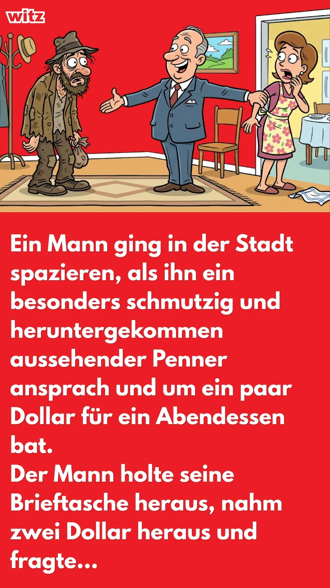 EIN MANN GING IN DER STADT SPAZIEREN