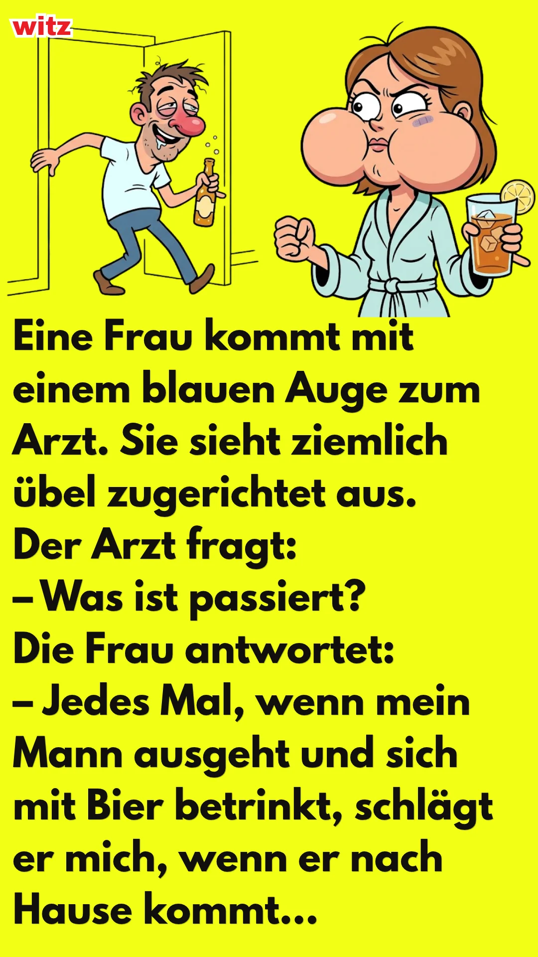 Eine Frau geht zum Arzt