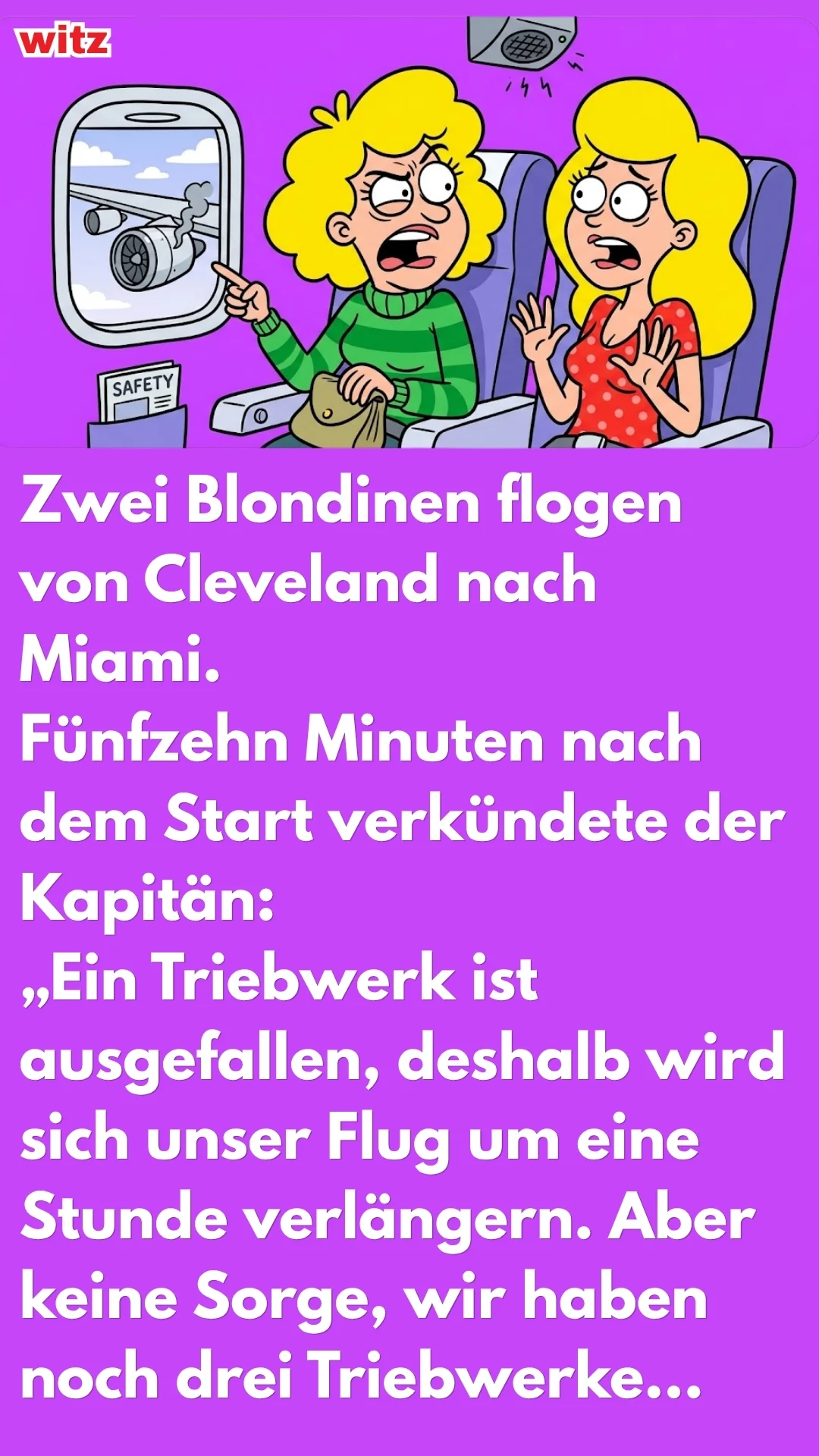 Zwei Blondinen flogen von Cleveland nach Miami