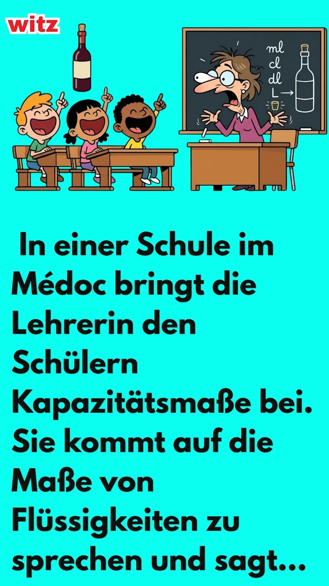 WITZ ÜBER DEN UNTERRICHT