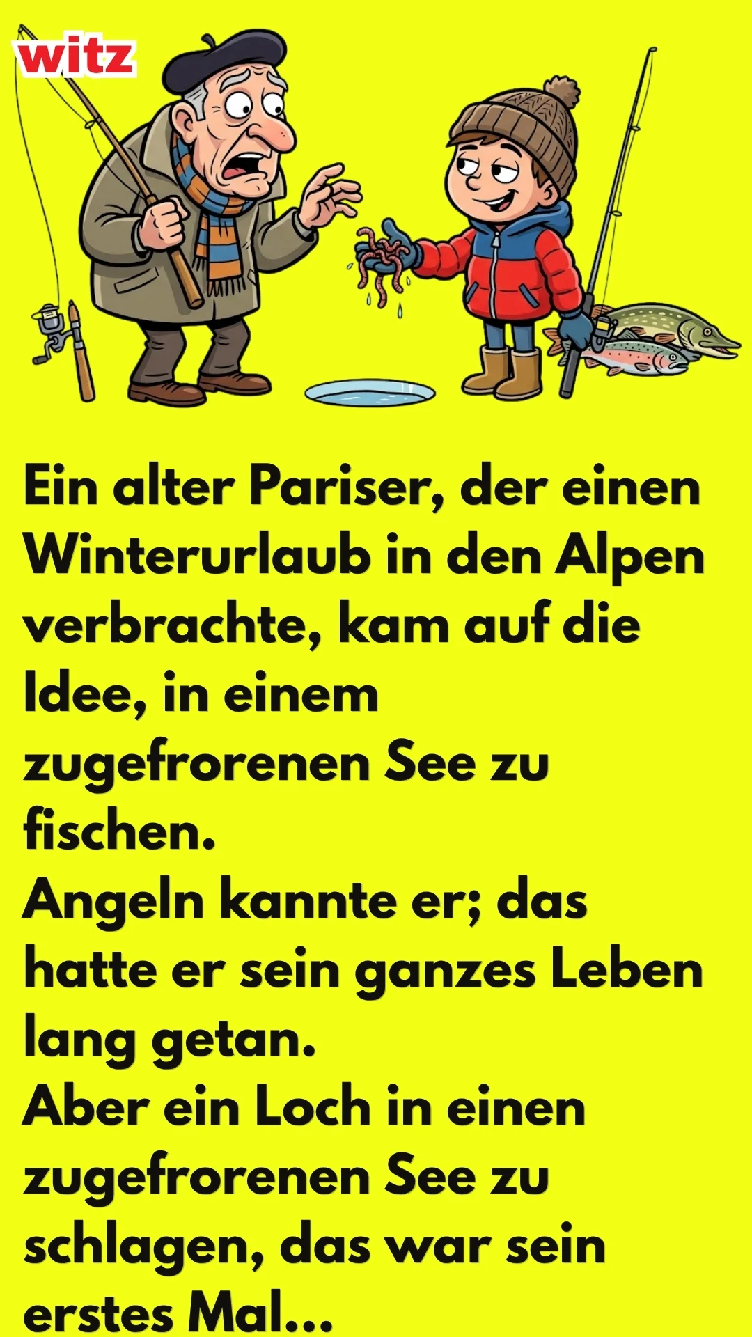 WITZ ÜBER EINEN ANGELTAG