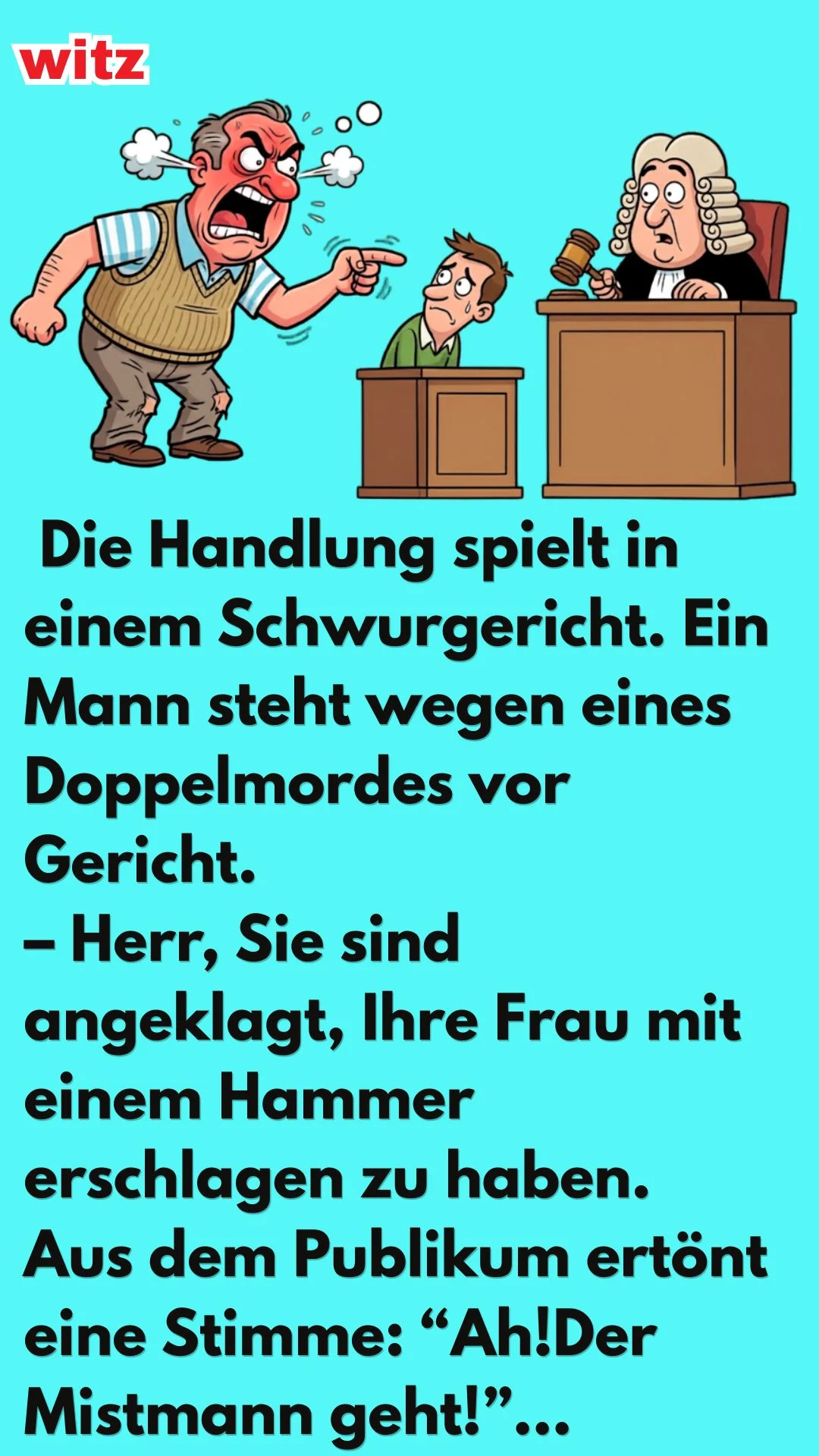 WITZE ÜBER EIN GERICHT
