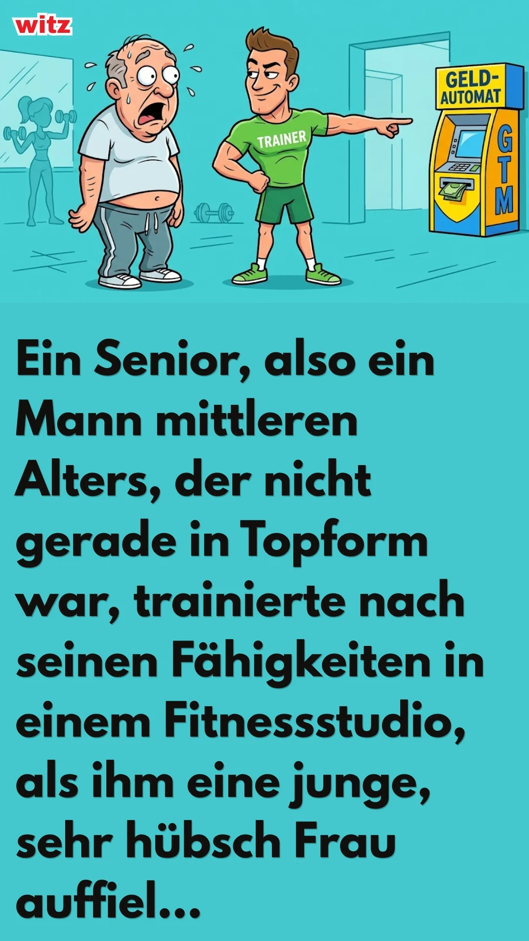 WITZ ÜBER EIN FITNESSSTUDIO