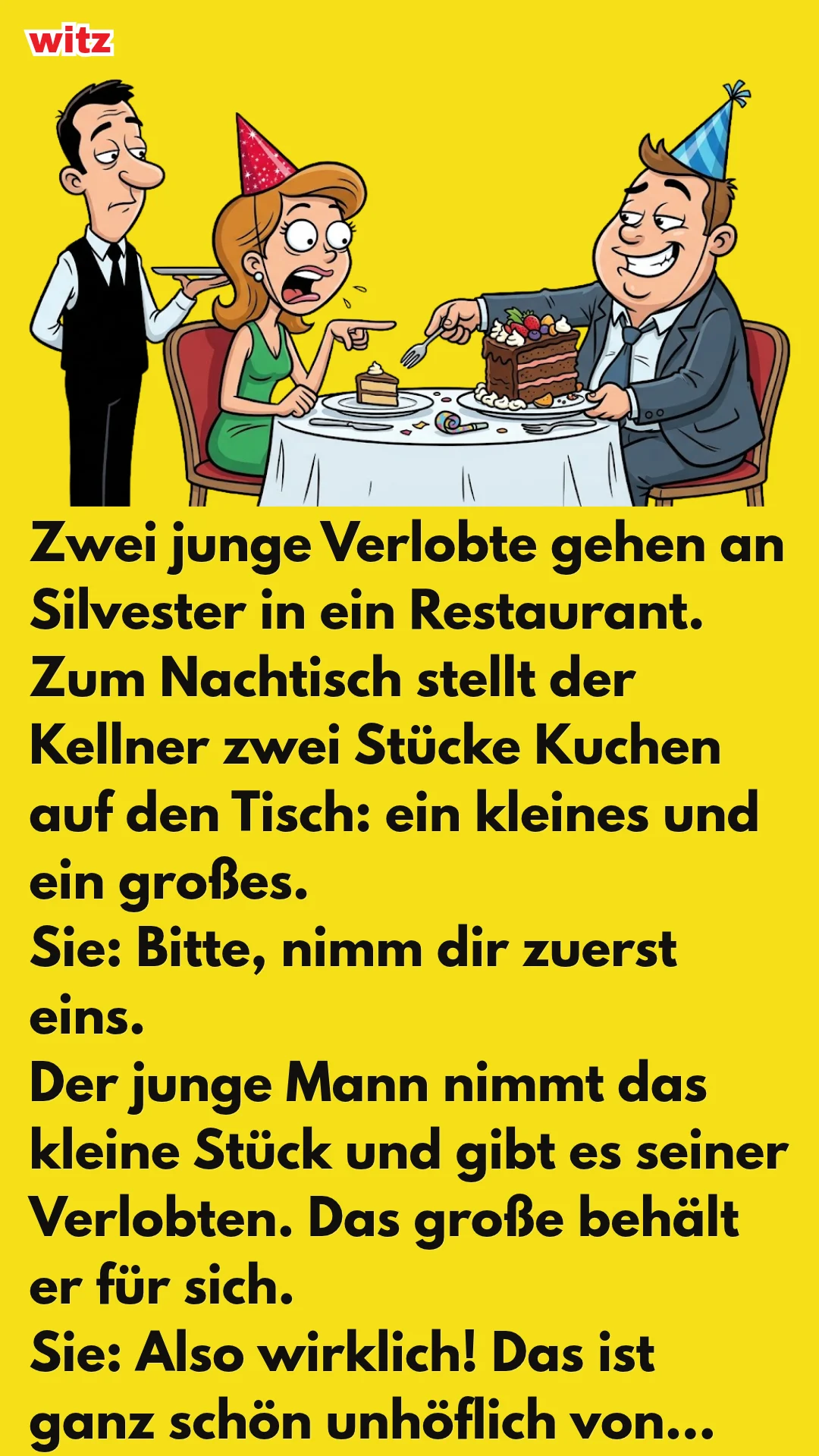 Das Stück Kuchen